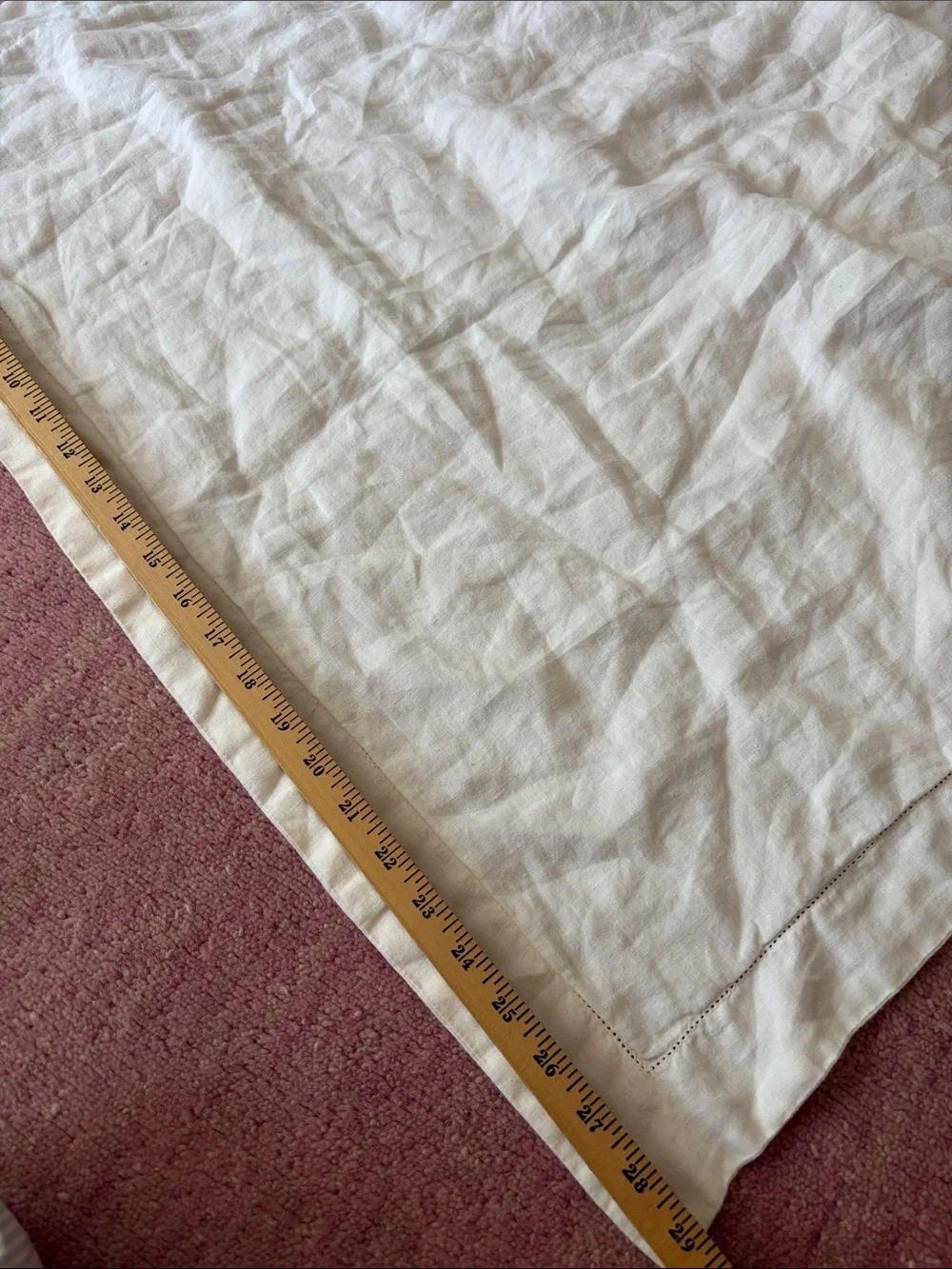 Pottery Barn Linen Euro Sham Pillow Cover Solid White